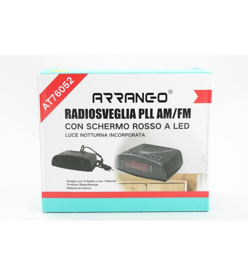 Radiosveglia Radio Sveglia Fm Display A Led At76052 Orologio Snooze